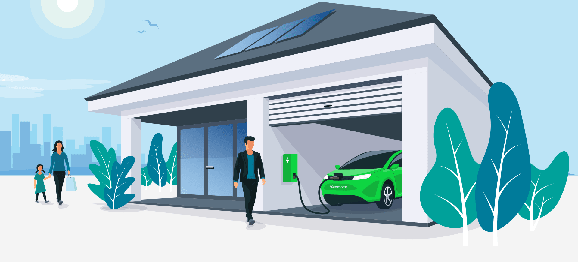 animated home charging
